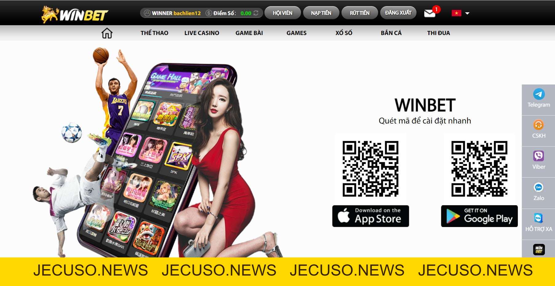 Nhà cái winbet Casino không lừa đảo tiền của người chơi