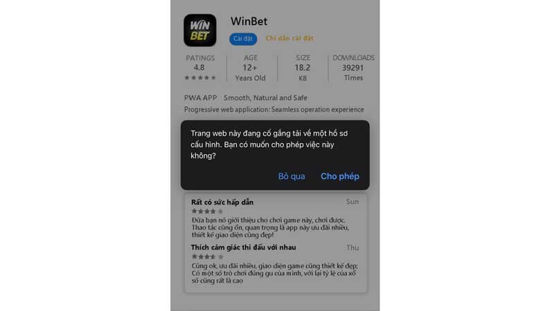 Hướng dẫn tải app winbet - Trải nghiệm ngay trên điện thoại