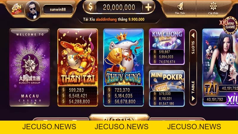 Nổ Hũ sunwin - Nơi cung cấp đa dạng các game cực hot