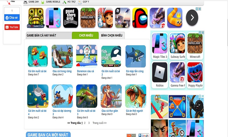Game bắn cá 24h: Giải trí thả ga cùng các tựa game siêu chất